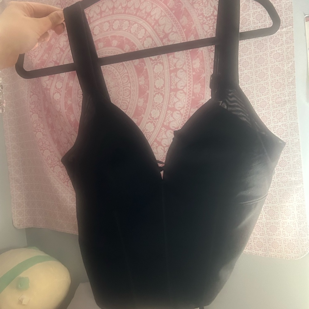 Black Sleeveless corset Top